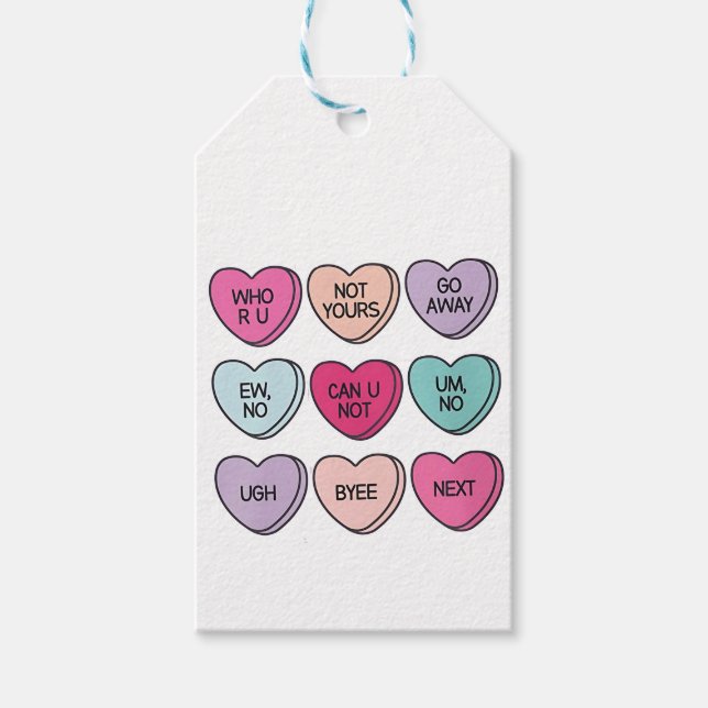 Anti-Valentinstag Funny Single Awareness Geschenkanhänger (Vorderseite)