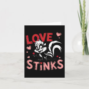 Anti-Valentinstag-Liebe stinks Niedliches Skunk-T- Karte