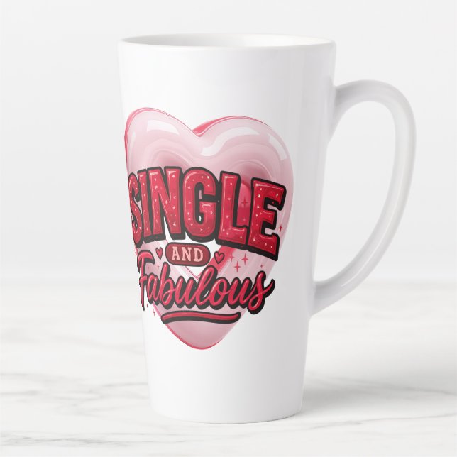 Anti Valentinstag Single und Fabelhaft Milchtasse (Rechts)