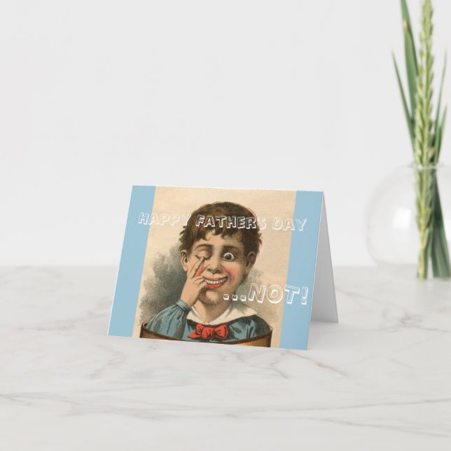 Anti-Vatertagskarte, Fehlfunktion der Familie des  Karte (Vorderseite)