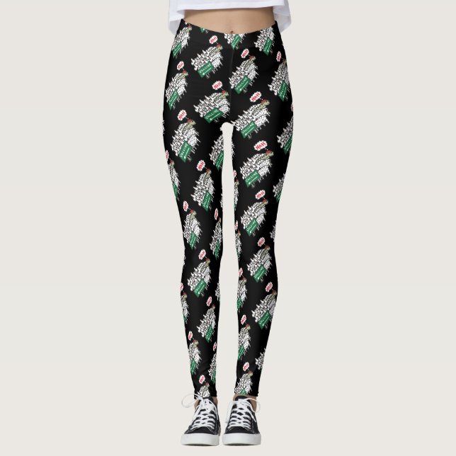 Anti-Vax-Schaf-Impfung Leggings (Vorderseite)