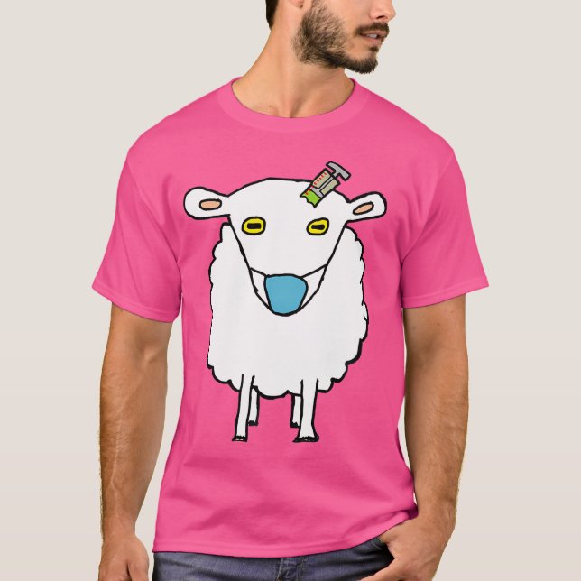 Anti-Vax-Schaf-Impfung T-Shirt (Vorderseite)