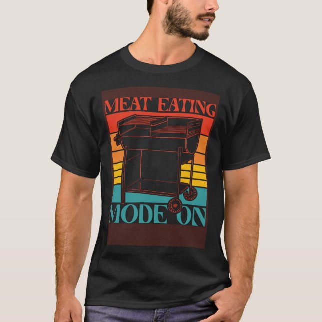Anti-Vegan-Fleisch-Spruch 2 T-Shirt (Vorderseite)
