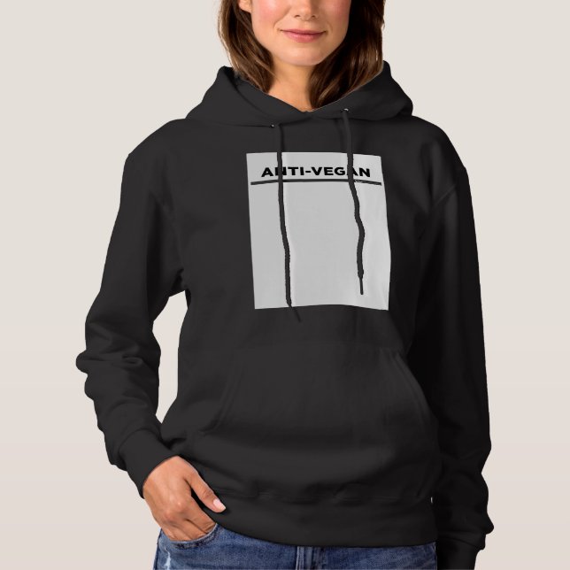 Anti Vegan Word Hoodie (Vorderseite)