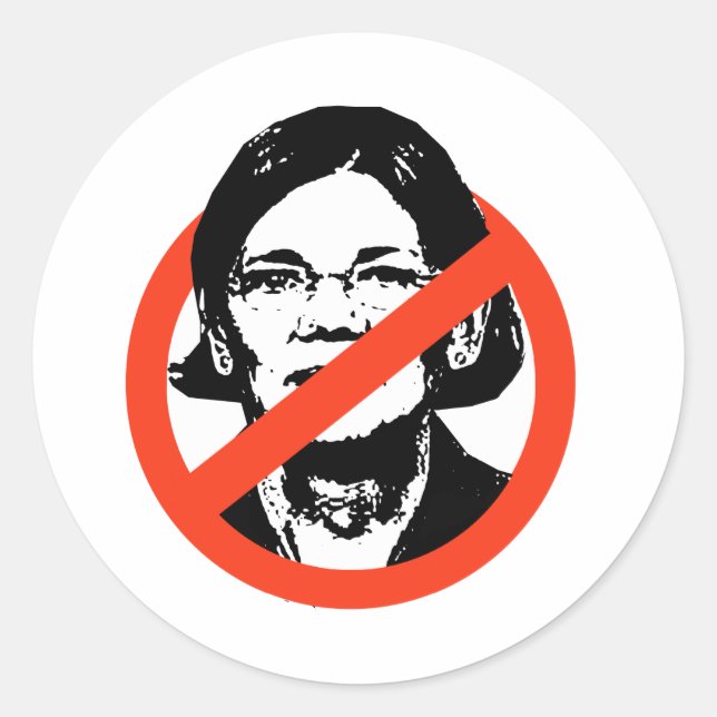 ANTI-WARREN - KEINE WAREN RUNDER AUFKLEBER (Vorderseite)