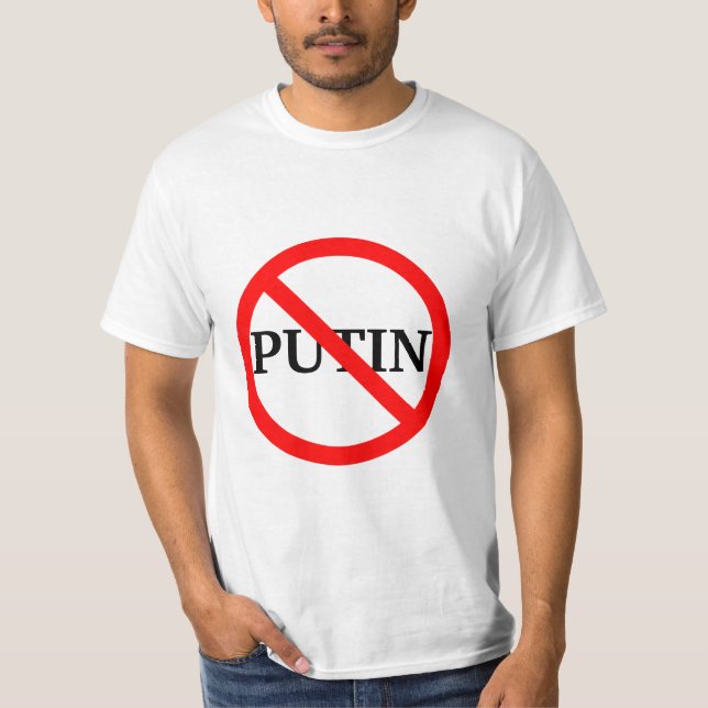 Anti Wladimir Putin  T-Shirt (Vorderseite)