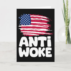Anti-Woke-Amerikanische-Flagge-Konservative-Republ Karte