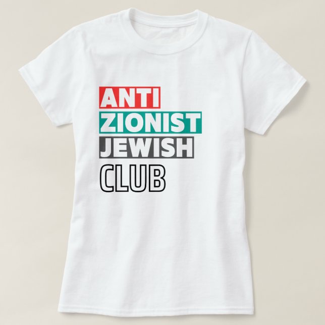 Anti-zionistische Judenklub-Frauen T-Shirt (Design vorne)