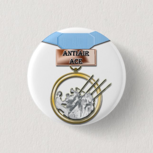 Antiair Asmedaillenknopf Button (Vorderseite)