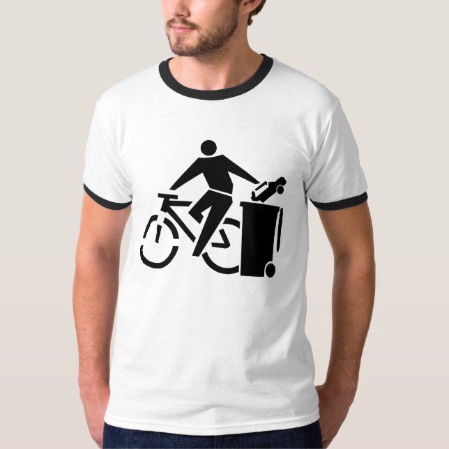 Antiauto-Profahrrad T-Shirt (Vorderseite)