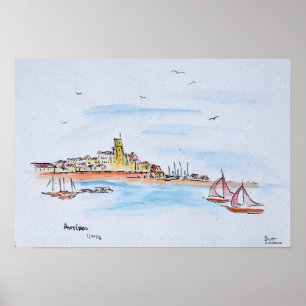 Antibes am Mittelmeer, Frankreich Poster