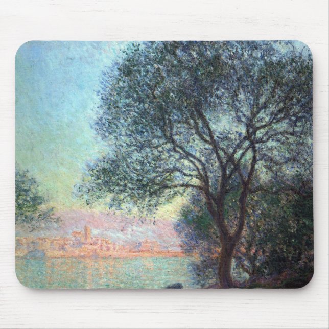 Antibes am Morgen von Claude Monet Mousepad (Vorne)