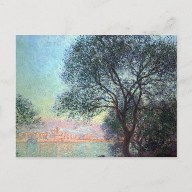 Antibes am Morgen von Claude Monet Postkarte (Vorderseite)