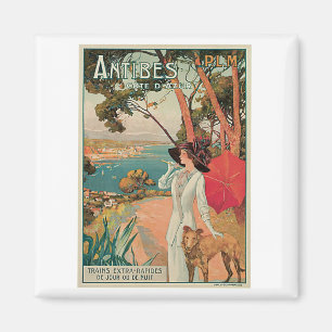 Antibes Côte d'Azur - Frankreich Vintag Magnet