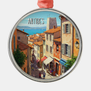 Antibes France Travel Ornament Aus Metall