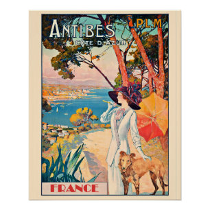 Antibes France Vintage Poster