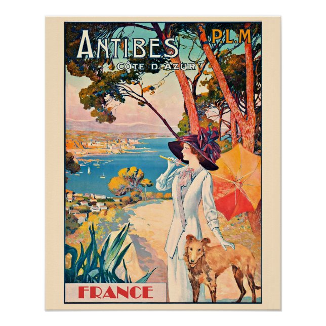 Antibes France Vintage Poster (Vorderseite)