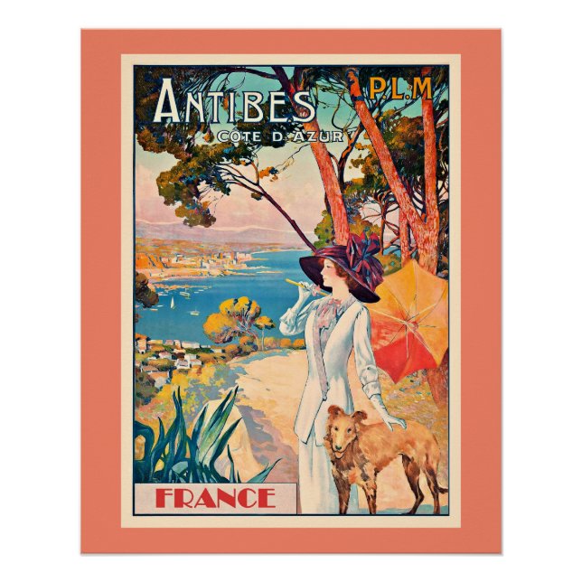 Antibes France Vintage Poster (Vorderseite)