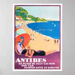 Antibes France Vintage Poster