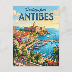 Antibes Frankreich Postkarte