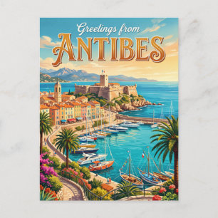 Antibes Frankreich Postkarte