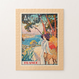 Antibes, Frankreich Reiseplakat, Puzzle