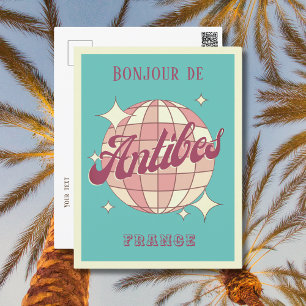 Antibes Frankreich Urlaub Retro Vintage Postkarte
