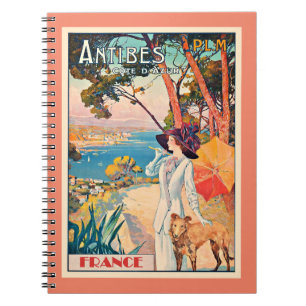 Antibes Frankreich Vintage Poster Notizblock