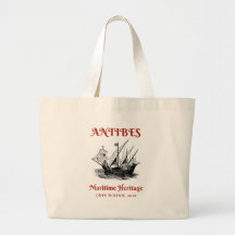 Antibes-Segel-Leinen-Tasche - Luxus-Resort