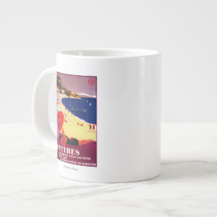 Antibes Vintag PosterEurope Jumbo-Tasse