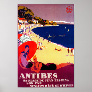Antibes Vintag PosterEurope Poster