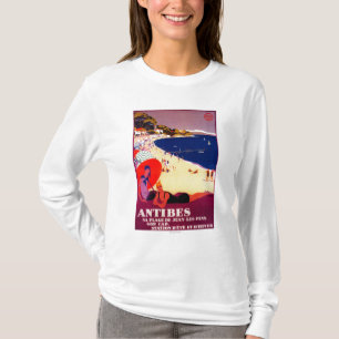 Antibes Vintag PosterEurope T-Shirt