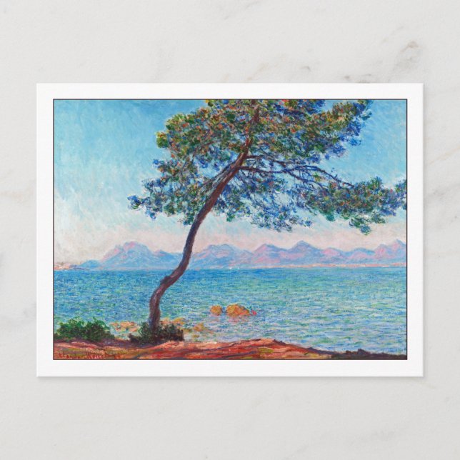 Antibes von Monet Postkarte (Vorderseite)