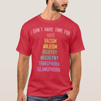 AntiBigotry FadedStyle Typografie-Design T-Shirt