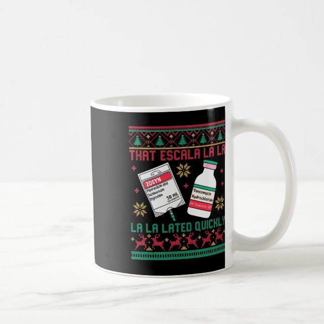 Antibiotic Ugge Christmas Icu Nurse Er Emergency D Kaffeetasse (Rechts)