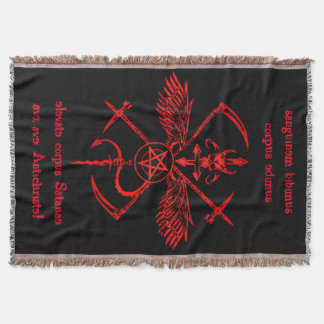 Antichrist-Symbol-Wandbehang-Tapisserie Decke
