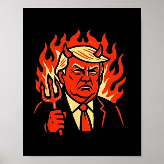 Antichrist Trump Geschenke  Poster (Vorne)