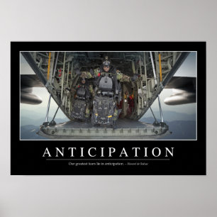 Anticipation: Inspirational Quote Poster