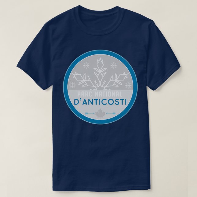 Anticosti Nationalpark Quebec QC Canada Snow T-Shirt (Design vorne)