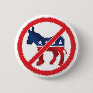 Antidemokratischer runder Knopf Button