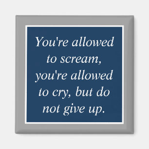 Antidepression Selbstmordprävention Motivierend Magnet
