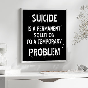 Antidepressions-Suizidprävention Poster