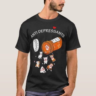 Antidepressiv Pitbull Dog Pibull T-Shirt