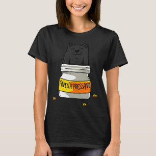 Antidepressiva Katzen Katzenliebhaber Tier Katzenb T-Shirt
