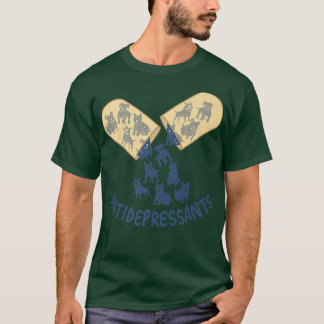 Antidepressiva, Pitbull Dog Lovers, Funny Dog Own T-Shirt