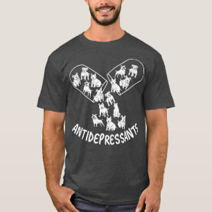 Antidepressiva, Pitbull-Hunde-Liebhaber, Hundehund T-Shirt