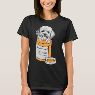 Antidepressiva Poodle Eigentümer Welpe Tier Lover T-Shirt
