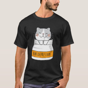 Antidepressivum - Tier Katzenliebhaber Katzenzücht T-Shirt