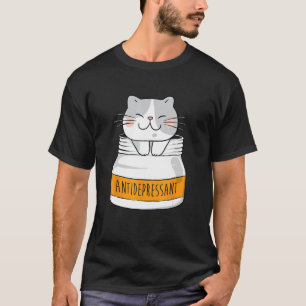 Antidepressivum - Tier Katzenliebhaber Tier Züchte T-Shirt