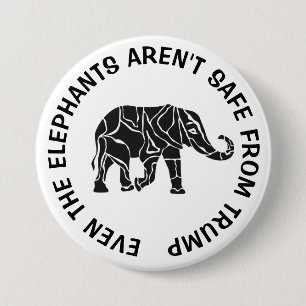 Antidonald trump, behalten den Elefant-Safe-Knopf Button